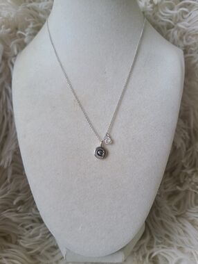 Touchstone Crystal by Swarovski G Necklace- Good Condition